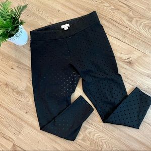Loft Polka Dot Ponte Leggings